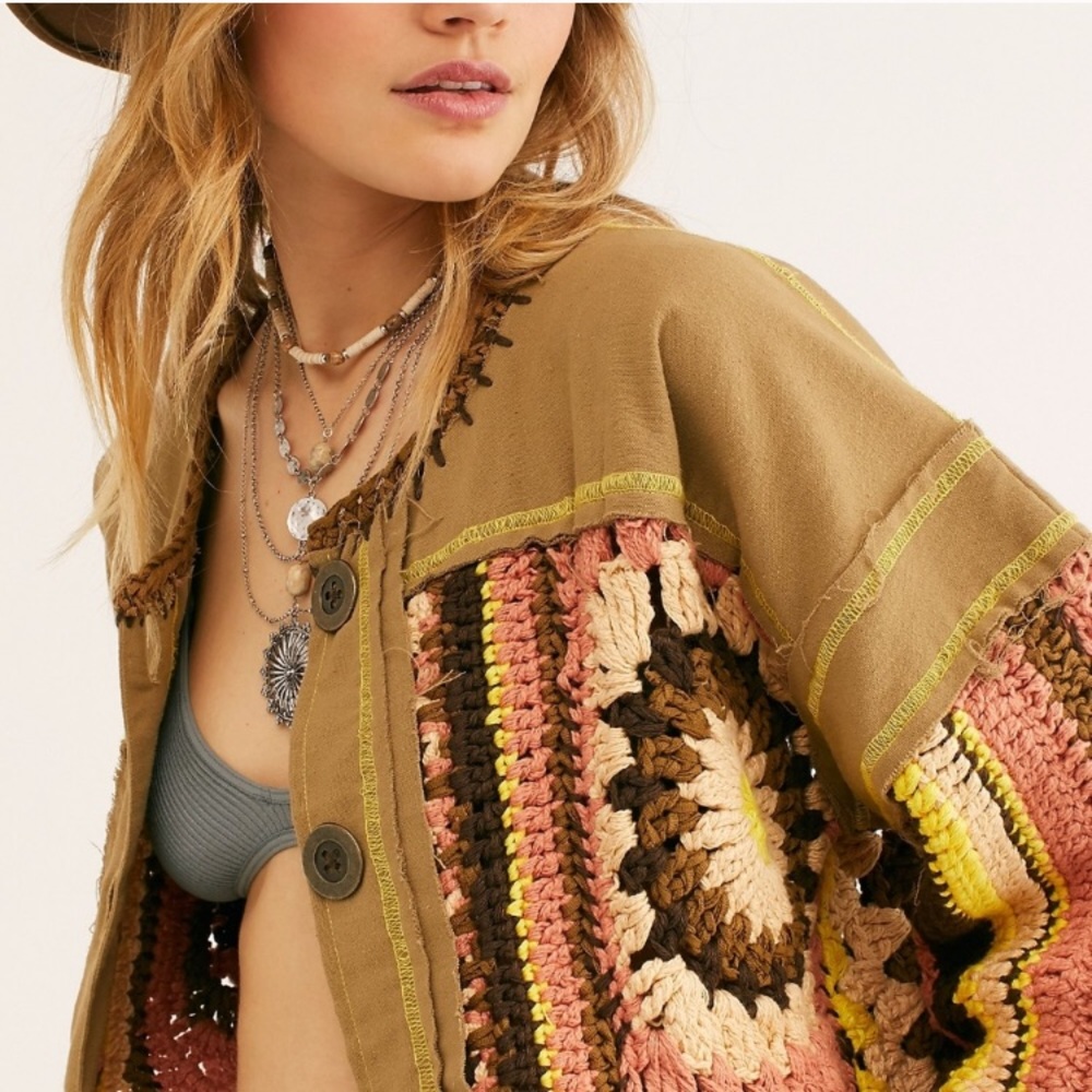 🌟1 LEFT🌟Free People Bohemian Sweater Jacket - Picture 5 of 8